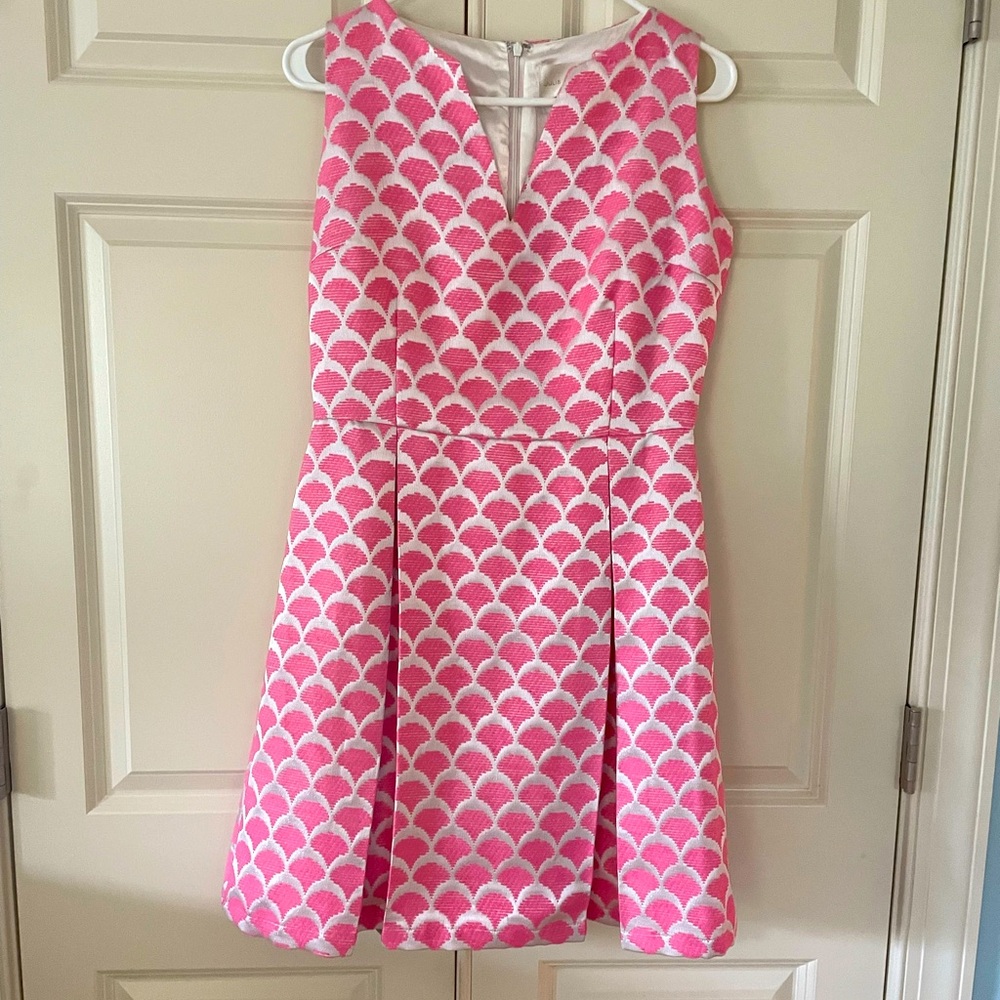 Julie Brown Hot Pink/White Dress, Size 8
